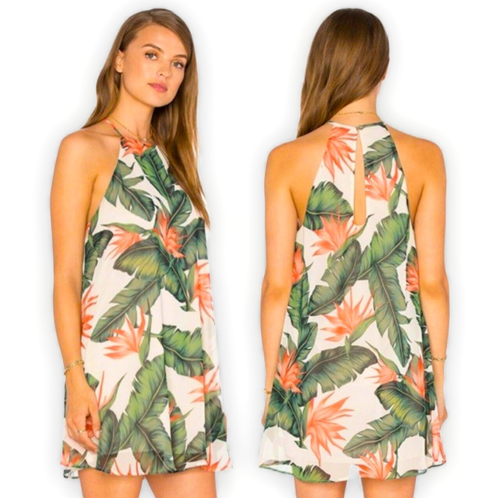 Show Me Your Mumu ✧ Tropical Mini Shift Dress